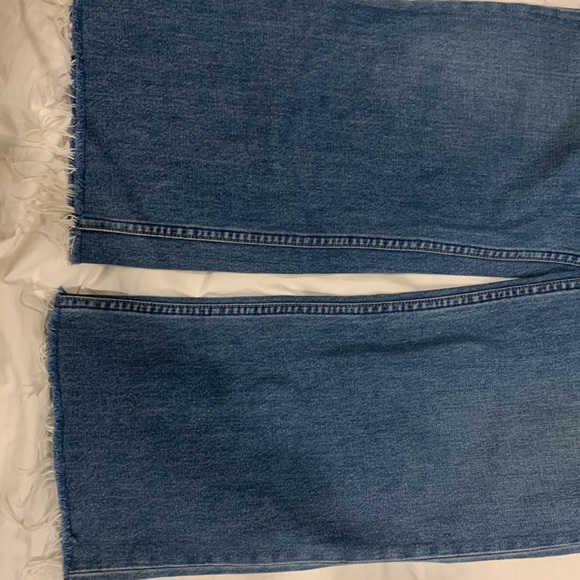 Reformation raw hem size wide leg straight 27 jeans - Picture 4 of 5